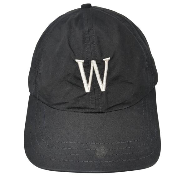 Letter W The President Slideback Hat Black One Size Embroidered Unite - Picture 1 of 9